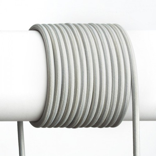 Kabely, šňůry - RED R12223 FIT textilní kabel 3x 0,75 YPL silber 1bm šedá - RED - DESIGN RENDL - foto 1