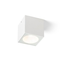 Přisazená - RED R13624 SENZA SQ stropní bílá čiré sklo 230V LED 6W IP65 3000K - RED - DESIGN RENDL