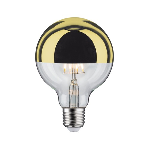 E27 - P 28675 LED Globe 6,5 W E27 zrcadlový svrchlík zlatá teplá bílá stmívatelné - PAULMANN - foto 1