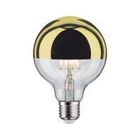 E27 - P 28675 LED Globe 6,5 W E27 zrcadlový svrchlík zlatá teplá bílá stmívatelné - PAULMANN