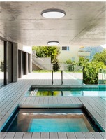 Přisazená - NV 9521001 Venkovní stropní svítidlo TOMMY tmavě šedý ABS a akrylový difuzor LED 25W 3000K 220-240V 85st. IP54 - NOVA LUCE