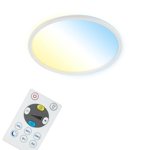 Kruhová - BRILO 7059-016 CCT svítidlo LED panel, pr. 42 cm, 22 W, 3000 lm, bílé - BRILO - foto 1
