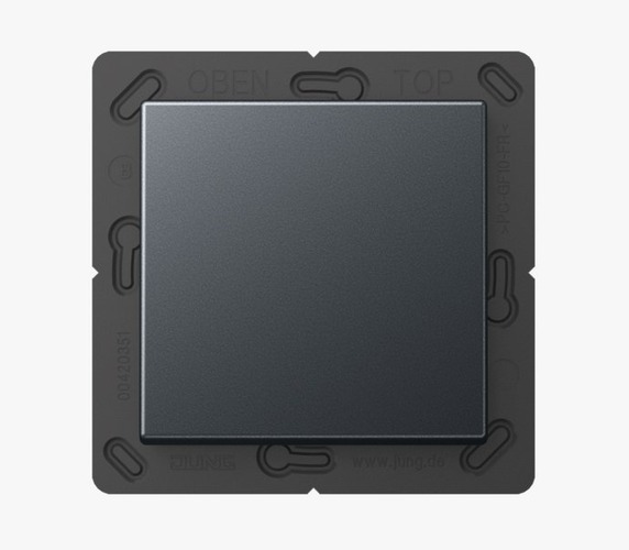 Ovladače - JU BLEA590ANM Vypínač 1-tlačítko (2 kanály) Bluetooth Low Energy A-série matný antracit - JUNG - foto 1