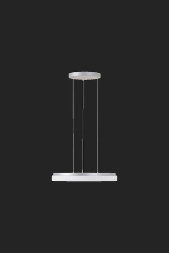 Kruhová - OS CAR66385 CARINA LE2 závěsné skleněné svítidlo stříbrná / bílá IP40 3000 K 33W LED DALI (původní kód OS 66385) - OSMONT - foto 1