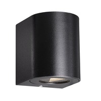 Nástěnná - NOR 49701003 Venkovní nástěnné svítidlo Canto 2 2x6W LED černá čirá - NORDLUX