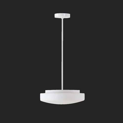 Kruhová - OS EDN61063 EDNA P3 závěsné skleněné svítidlo bílá IP40 3000 K 14W LED (původní kód OS 61063) - OSMONT - foto 1