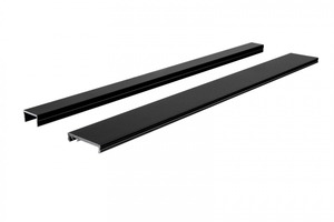 Plexi pro Al profily - IMPR 988208 Deko-Light profil kryt - Plano ES a MS Uplight prázdný segment, černá