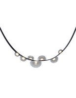 Dekorativní - BOMMA 1/49/95304/1/BLACK/VEG/3000/2… Závěsné svítidlo Dew Drops vegan black leather - BOMMA