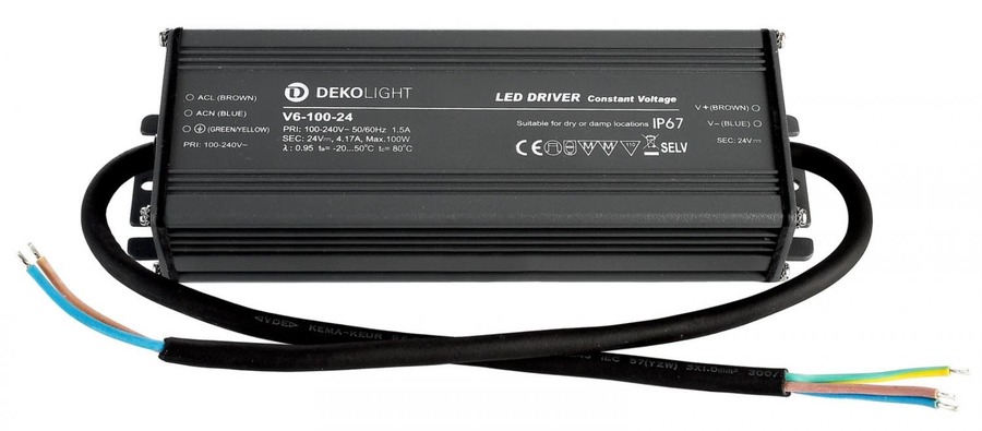Stabilizované napětí - IMPR 872094 Deko-Light napájení IP CV V6-100-24 konstantní napětí 0-4170 mA IP67 24V DC 100W - foto 1