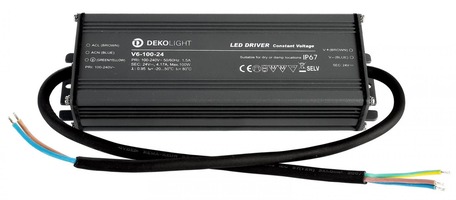 Stabilizované napětí - IMPR 872094 Deko-Light napájení IP CV V6-100-24 konstantní napětí 0-4170 mA IP67 24V DC 100W