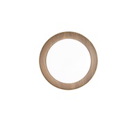 Plafoniéry - FAN I-ARKA-PL50-NER Stropní LED svítidlo Arka, černé/dřevo, 36 W, 5000 lm, CCT 3000/4000/6500 K, 50 x 9 cm - FANEUROPE