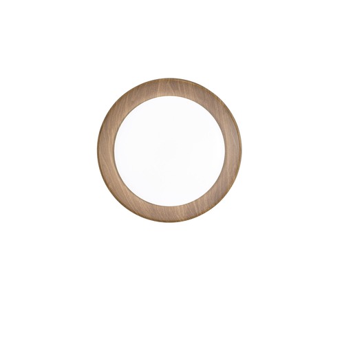 Plafoniéry - FAN I-ARKA-PL50-NER Stropní LED svítidlo Arka, černé/dřevo, 36 W, 5000 lm, CCT 3000/4000/6500 K, 50 x 9 cm - FANEUROPE - foto 1