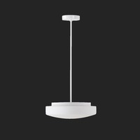 Kruhová - OS EDN54094 EDNA P3 závěsné skleněné svítidlo bílá IP40 2x75W E27 (původní kód OS 54094) - OSMONT