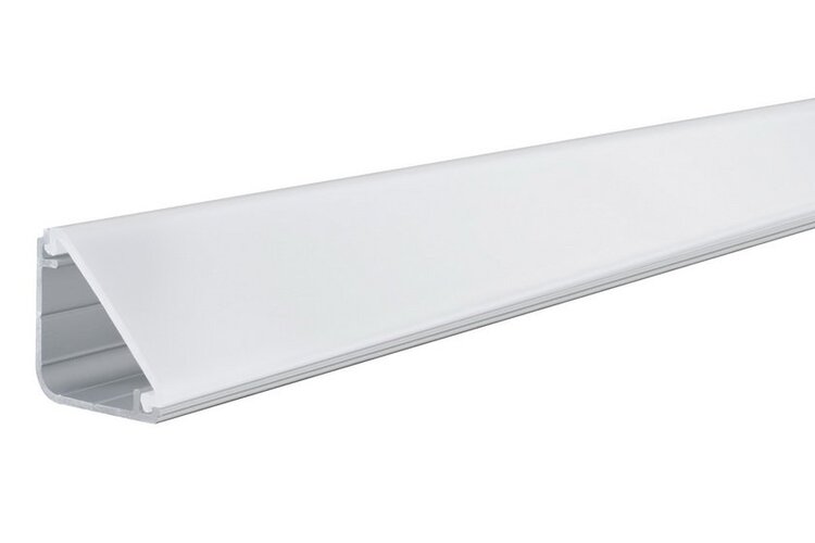 Al profily rohové - P 70261 Delta Profil s difusorem 2m eloxovaný hliník, satin, hliník/plast - PAULMANN - foto 1