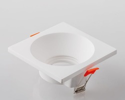 Hranatá - FAN INC-SHADOW-Q Zápustné svítidlo Shadow, bílé, 1 x GU10, 11,5 x 11,5 x 5,7 cm - FANEUROPE