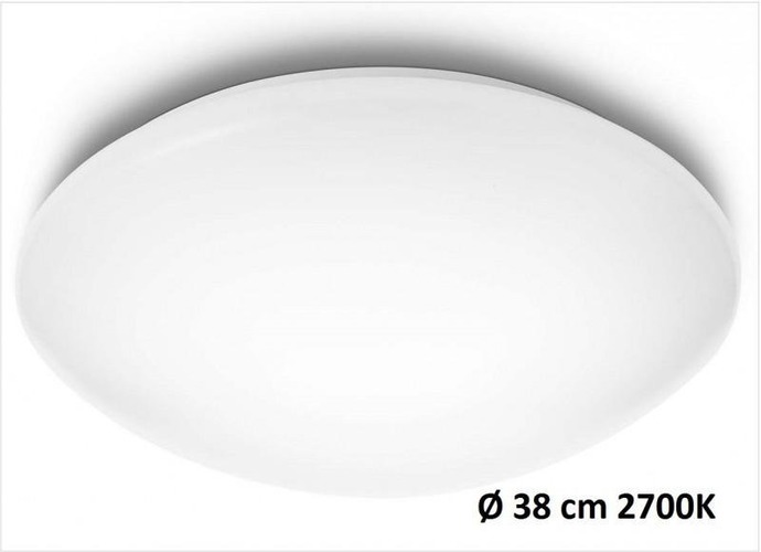 Plafoniéry - PH 31802/31/EO LED Stropní svítidlo Philips Suede 31802/31/EO bílé 2700K 38cm - PHILIPS (915005503701) - foto 1