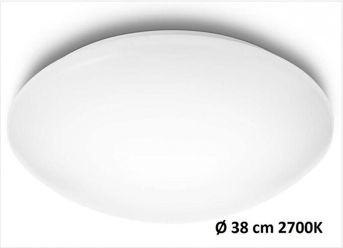 Plafoniéry - PH 31802/31/EO LED Stropní svítidlo Philips Suede 31802/31/EO bílé 2700K 38cm - PHILIPS (915005503701) - foto 1