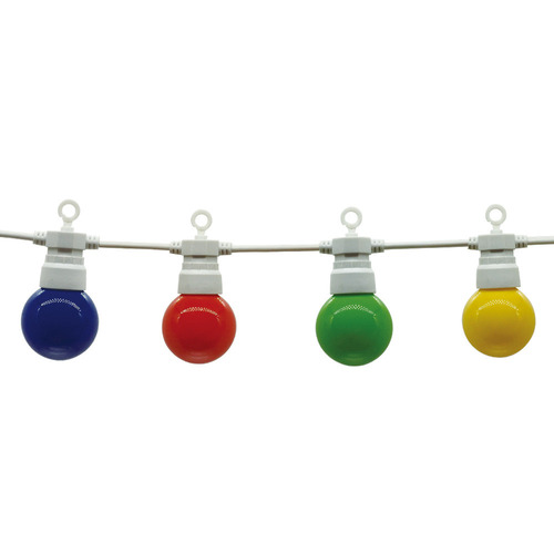 LED venkovní světla Optonica - White Outdoor String Light Barevné žárovky 10ks - foto 1