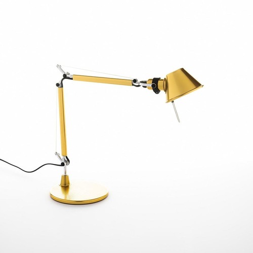 Stolní lampy pracovní - AR 0011860A Tolomeo Micro zlatá - tělo lampy + základna - ARTEMIDE - foto 1