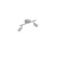 Bodová - FAN SPOT-COOPER-2 Spotové svítidlo SPOT LED COOPER stříbrná 2xGU10 LED 5 W 400 LM 2700 K 30,5x8,5x14 cm - FANEUROPE