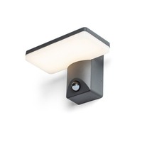 Nástěnná - RED R13654 RINA PIR nástěnná antracitová 230V LED 12W IP65 3000K - RED - DESIGN RENDL