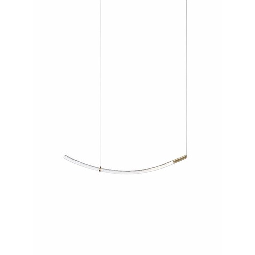 Dekorativní - BOMMA 1/48/99369/B/SPRLW/1066/BG/2… Závěsné svítidlo Flare curved B zlaté bez rozety DALI - BOMMA - foto 1