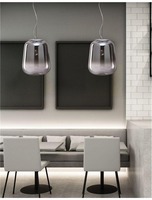 Koule - NV 7212602 Závěsné svítidlo OLIVERIO kouřové sklo s přechodem chromovaný hliník E27 1x12W IP20 bez žárovky - NOVA LUCE