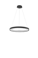 Kruhová - FAN LED-NIKE-S70-NER Závěsné LED svítidlo Nike (černé, kov) 58 W, 8470 lm, DIP‑CCT 2700 / 3200 / 4000 K, pr. 68,5 x 150 cm - FANEUROPE