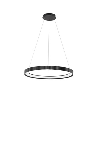 Kruhová - FAN LED-NIKE-S70-NER Závěsné LED svítidlo Nike (černé, kov) 58 W, 8470 lm, DIP‑CCT 2700 / 3200 / 4000 K, pr. 68,5 x 150 cm - FANEUROPE - foto 1
