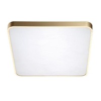Hranatá - AZZ AZ2760 LED Stropní přisazené svítidlo Azzardo Quadro 50 LED CCT gold AZ2760 60W 5600lm 3000K-6500K IP20 zlaté stmívatelné s dálkovým ovladačem - AZZARDO