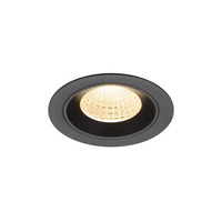 Kruhová - LA 1009601 NUMINOS® M Stropní vestavné svítidlo, 2700 K, 55°, IP20, kulaté, černé - BIG WHITE (SLV)