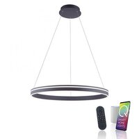 Kruhová - PN 8412-13 Závěsné svítidlo Q-VITO Smart Home antracit 58W 2700-5000K 2600lm 79,4cm - PAUL NEUHAUS