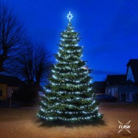 SADY na stromy - DLED TFS201 LED světelná sada na stromy vysoké 6-8m, ledová bílá s Flash