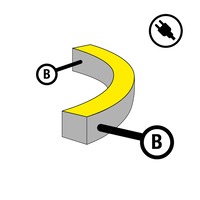 Příslušenství pro LED pásky - SLC S1623S-B-SCHUKO Napájení pro LED pásek NeonFlex 230V Side-Bend Mono B - TLG