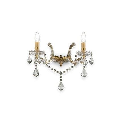 Dekorativní - ILUX 035659 Nástěnné svítidlo Ideal Lux Florian AP2 oro 035659 zlaté - IDEALLUX - foto 1