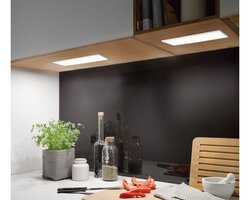 Přisazená - P 70776 Svítidlo pod skříňku LED Ace 7,5W bílá 10x30cm 580lm 2700K - základní sada - PAULMANN