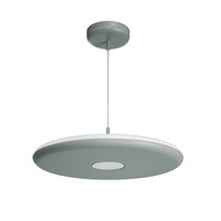 Kruhová - OS ZET60088 ZETA ST2 PF závěsné plastové svítidlo šedá / bílá IP40 3000 K 38W LED - OSMONT