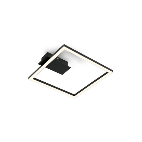 Hranatá - BRILO 3780015 LED stropní svítidlo, 26,5 cm, 14W, 400lm, černá - BRILO - foto 1