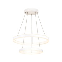 Kruhová - LA 1004766 ONE DOUBLE PD PHASE UP/DOWN vnitřní LED závěsné svítidlo bílé CCT switch 2700/3000 K - BIG WHITE (SLV)