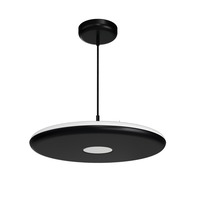 Kruhová - OS ZET60586 ZETA ST2 PF závěsné plastové svítidlo černá IP40 4000 K 38W LED - OSMONT