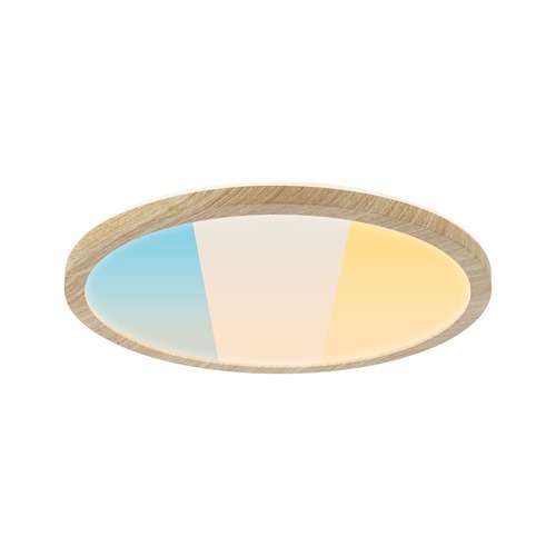 Kruhová - P 71277 LED Panel Atria Shine IP44 kruhové 298mm 14,8W 3000 - 6500K design dřevo - PAULMANN - foto 1