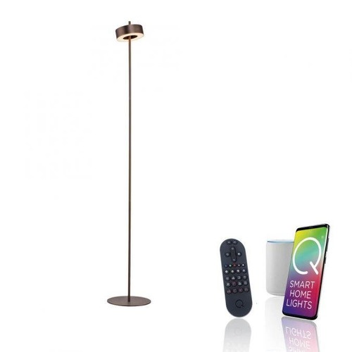Stojací lampy - PN 324-34 LED stojací svítidlo Q-ROTATE tmavá hnědá Smarthome ZigBee 2700-5000K - PAUL NEUHAUS - foto 1