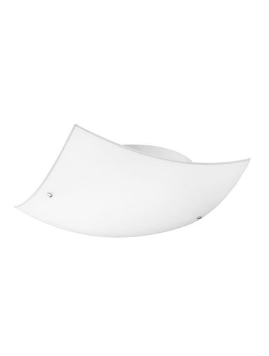 Hranatá - NV 600301 Stropní svítidlo QUALE matné bílé sklo chromovaný kov E27 1x12W - NOVA LUCE - foto 1