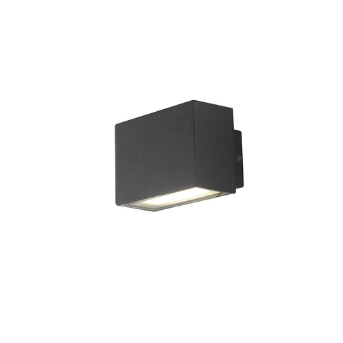 Nástěnná - FAN LED-W-AGERA-90 Venkovní nástěnné svítidlo LED AGERA černá hliník 2x3 W 680 lm 3000/4000 K IP54 7 x 18 x 6,5 - FANEUROPE - foto 1