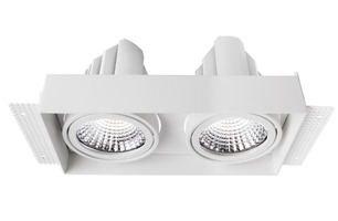 Pro zapuštěná svítidla - IMPR 930096 Kardan vložka bez rámečku pro modulární systém COB bílá - LIGHT IMPRESSIONS