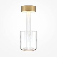 Stolní lampy dekorační - M MOD229TL-L3G3K1 Stolní lampa AI Collaboration 2200-4000K 3W nastavitelná bílá zlatá sklo bateriová stmívatelná - MAYTONI