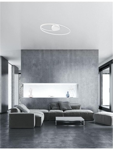 Kruhová - NV 8101204 Stropní svítidlo VIAREGGIO bílý hliník a akryl LED 28W 230V 3000K IP20 - NOVA LUCE - foto 1