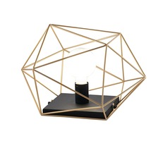 Stolní lampy dekorační - FAN I-ABRAXAS-L1 ORO Stolní lampa Lume Abraxas, černá/zlatá, 1 x E27, 40,5 x 29,5 x 26,5 cm - FANEUROPE