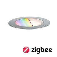Zapuštěná - P 94751 Plug & Shine LED zemní svítidlo Smart Home Zigbee Floor RGBW samostatné svítidlo IP67 RGBW 2W ocel - PAULMANN