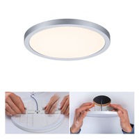 Koupelnová - P 93034 LED vestavné svítidlo Areo VariFit IP44 kruhové 175 13W 3.000K matný chrom - PAULMANN